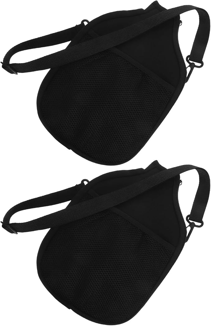 FOMIYES 2pcs Paddle Neoprene Cover Lightweight Paddle Sleeve with Oxford Cloth and Mesh Storage Bag, Extended Protection for Tennis and Badminton Rackets, for Travel and Beach Outings