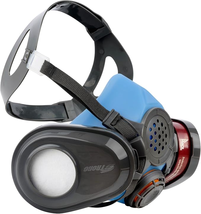 Parcil Distribution Full Face Respirator Mask with Filters – Durable Full Face Respirator Mask, Bayonet Filter Compatible