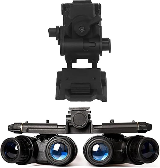 GPNVG 18 Night Vision Goggles Dummy Model with NVG Mount, Tactical Four-Tube Binocular Night Vision for Tactical Helmet NVG Mount, Cosplay Prop, CS Game,No Function (Black)