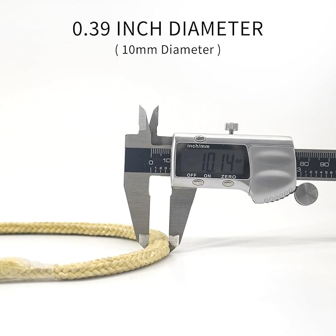 NewDoar 100% Kevlar Braided Friction Hitch,5620 MBS,Prusik Arborist Rope, Abrasion/Flame Resistant, High Strength Rescue Rigging Hammocks(1pcs)