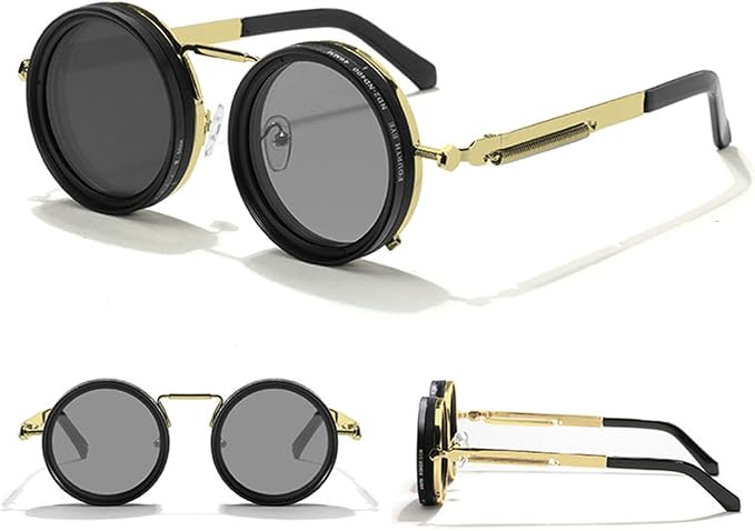 willochra 1-9 Adjustable Sunglasses Moonglass-Nd Filter Lenses Adjustable Tint Rounded Polarized Eyewear for Men