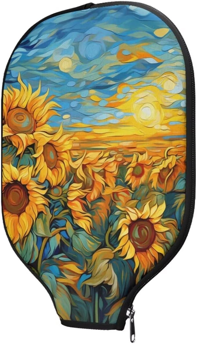 Pickleball Paddle Covers Only for Men and Women Zipper Closure Protection and Decoration