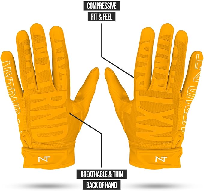 Nxtrnd G2 Pro Football Gloves, Men's Ultra Sticky Elite Receiver Gloves