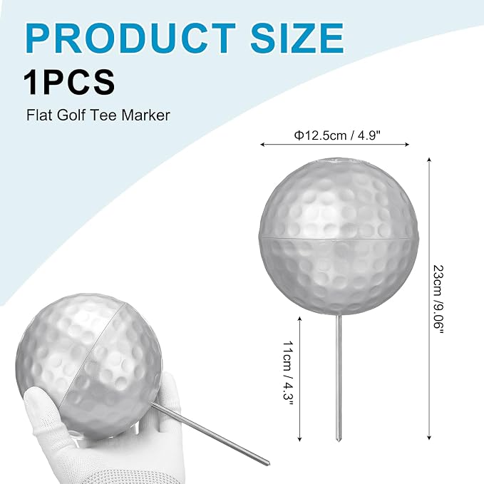 Golf Tee Markers, Plastic Position Ball Markers, Golf Ball Marker-Fitting for (Driving Range Boundary Markings/Area Markings)
