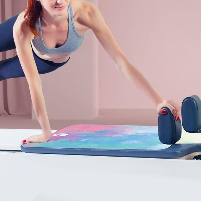 Colaxi Pilates Reformer Mat, Pilates Reformer Cover Protector Great Grip Mat Washable Mat Pilates Reformer Machine Towel for Home Body Balance