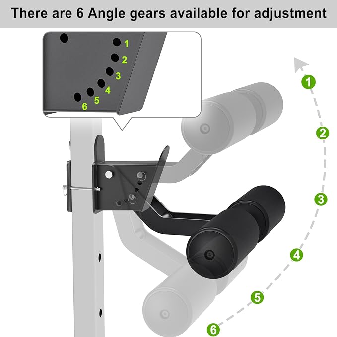 Nordic Hamstring Curl Attachment, Dip Bar, Belt Squat & Safety Spotter Arms for 2"x2" & 3"x3" Power Racks, Home Gym Strength Training Accessories
