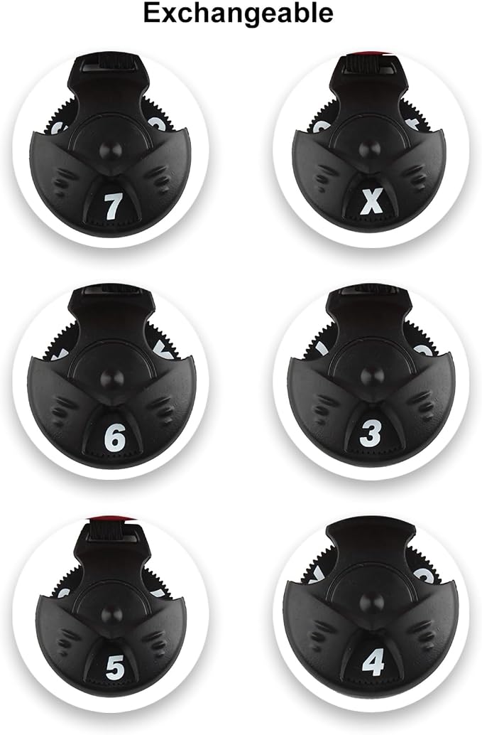 Andux 6pcs/Set Golf Club Head Covers Woods Hybrid Long Neck | 3 Hybrid Club Head Covers + 3 Woods Club Head Covers