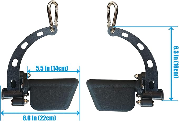 Adjustable Lat Pull down Bar, Cable Machine Attachments for Gym, Home Gym Fitness T-bar Row Pulldown Attachments, Lat Pull Down Machine Wide Grip Neutral Grip Handle