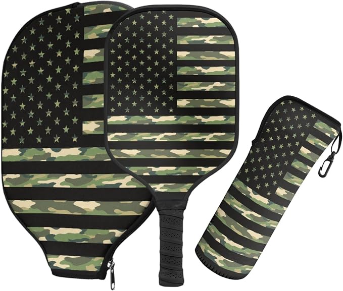 Pickleball Paddles Set 3PCS Pickleball Paddle Case Pickleball Racket Pickleball Bag Ideal for Beginners Gifts