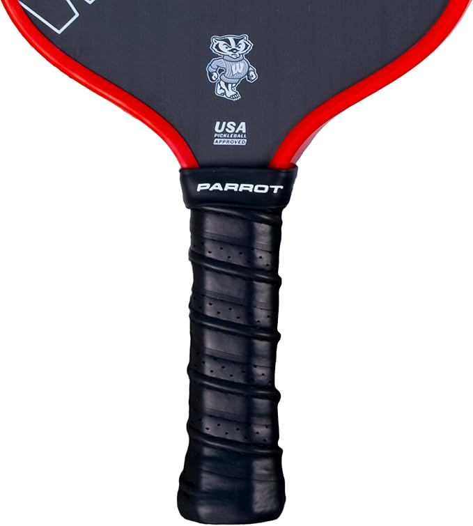 Team Golf Parrot Paddles NCAA Wisconsin Pro-Formance Pickleball Paddle (Wordmark)