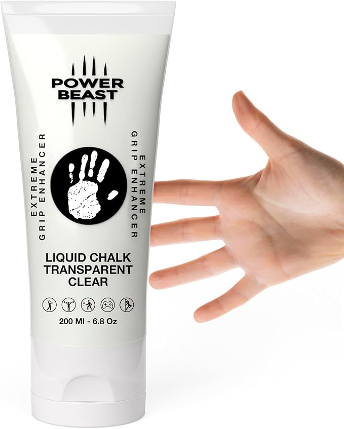Clear Liquid Chalk, Non Sticky Grip Enhancer, Dry Hands, Transparent Liquid Chalk, Anti-Slip Solution, Dry Grip for Tennis, Golf, Pole Dancing, Gaming, and All Sports