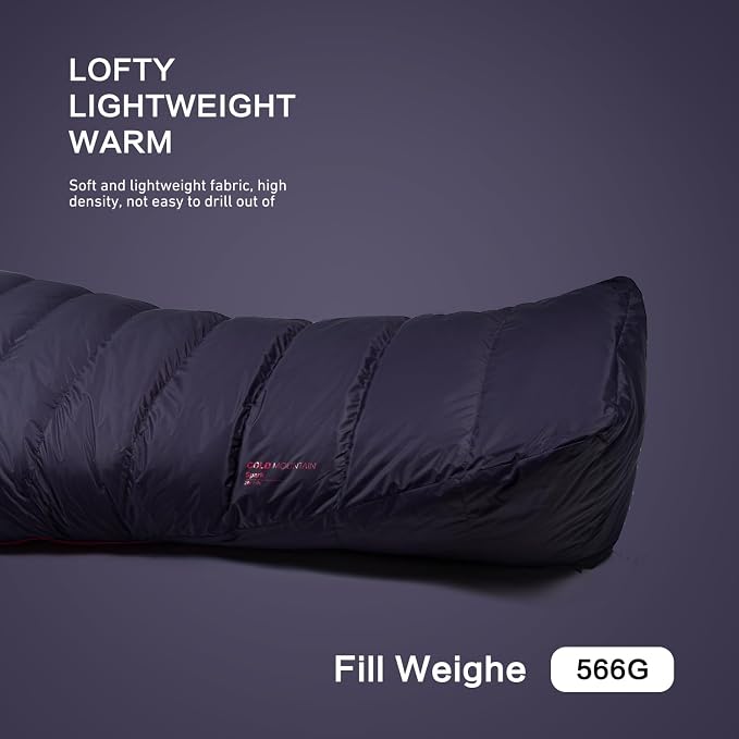 Ultralight Mummy Down Sleeping Bag 650 Fill Power Duck Down Suits for 32 Degree F for Camping Hiking Backpacking