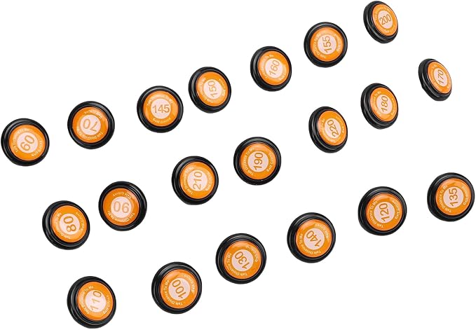 RiToEasysports Golf Club Distance Markers 20 Pack Golf Ball Markers with Instant Distance Guidance Easy Attachment Universal Fit for Training Course Management