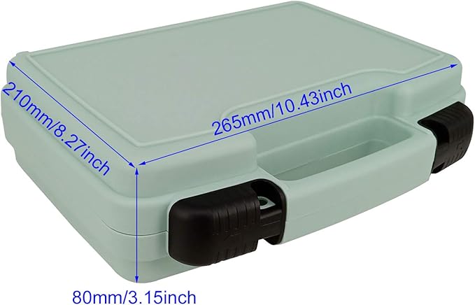 Aventik Streamer Fly Boxes Click Lock Large Streamer Flies Foam Storage Fishing Box Tackle Box Boating Fishing Boxes 14X11X3.35inch/10.43X8.27X3.15inch (SF1B Cyan Blue -10.43X8.27X3.15inch)
