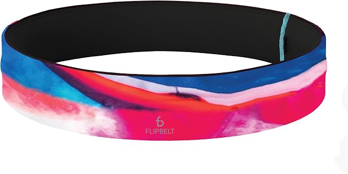 FlipBelt Classic Running Belt, Belt Bag & Fanny Pack for Men and Women - Phone Holder, Waist Pack, Running Accessories, Belt Pouch, Money Belt, USA Running Company