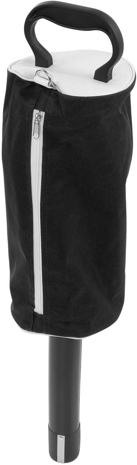 Ball Retriever with Detachable Tube | Holds 80 Balls | Rubber Handle & Nylon Bag | No Bend Pickup for Driving Range/Practice/Outdoor