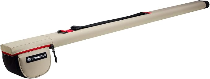 Redington Fly Rod Travel Case, Plastic Reinforced Caps, Adjustable Shoulder Strap