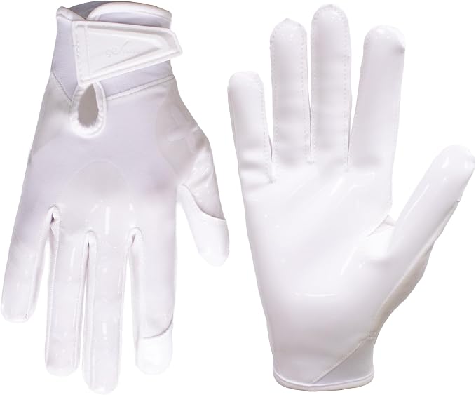 Football Gloves for Youth and Adult Men,Sticky Adhesive Palms Receiver Gloves,Grip Boost Flag Football Accessories Gifts for Family and Friends