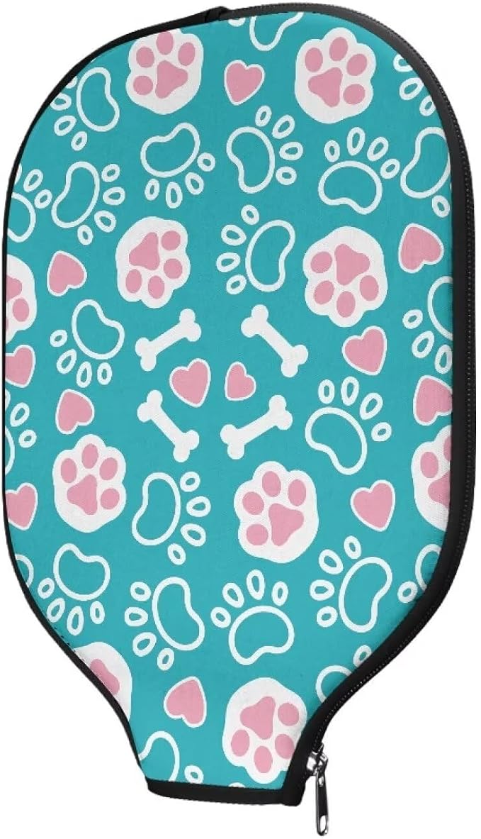Pickleball Paddle Covers, Fits Standard Pickleball Racquets, Durable Zippered Paddle Cover Universal 8.6 x 11.4Inch