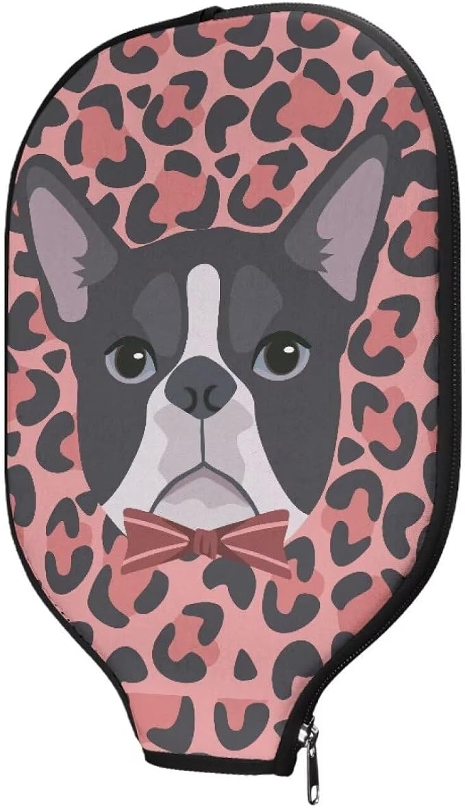 Blue Camo Corgi Pattern Print Pickleball Paddle Covers Only Paddles Holder Sleeve Fits Most Rackets