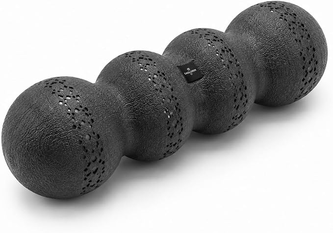 Double Peanut Massage Roller for Deep Tissue Relief, Spinal Alignment Gap, Micro-Perforation Texture, Targets Back, Neck & Legs