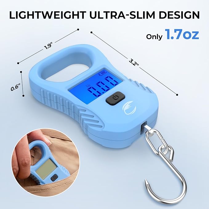 Calamus DriftWave Fishing Tool Kit | Multi-Function Tool Kit, Corrosion-Resistant Pliers, Fish Lip Gripper with Tape Measure, Digital Fish Scale, Fishing Gear