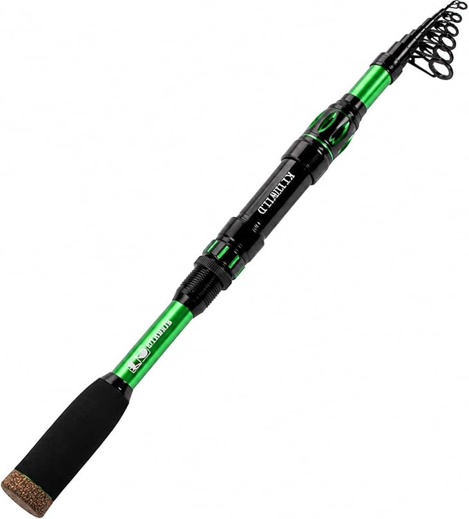 TORVEX Telescopic Fishing Rod,Travel Spinning Rod with Ceramic Guides, Stainless Steel Reel Seat, EVA Handle, Portable Collapsible for Bass Trout Catfish, Freshwater Saltwater, 6-9FT