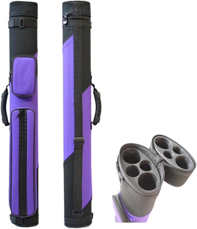 HAN'S DELTA 2x2 Hard Pool Cue Billiard Stick Carrying Case, (Several Colors Available) (Sport)