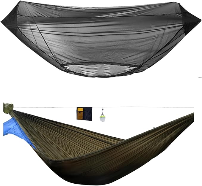 onewind Ultralight Double Layer Hammock with Mosquito Net for Camping Hiking Backpacking