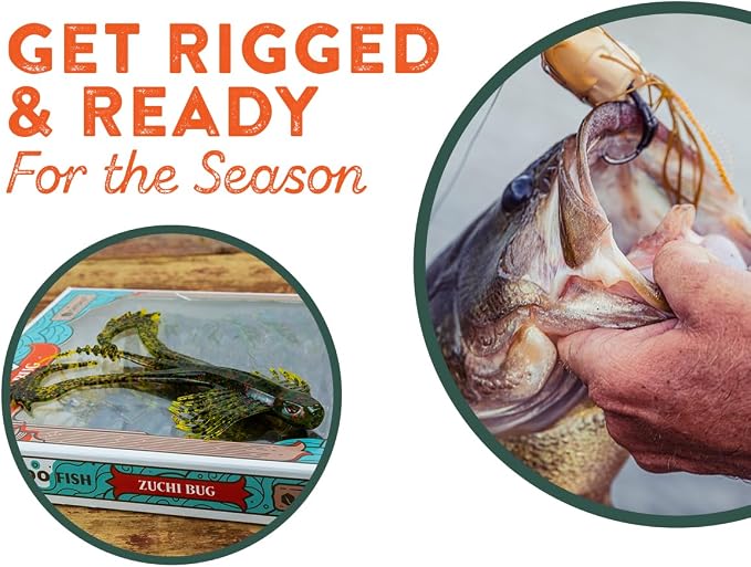 Catch Co Mystery Tackle Box Texas Bass Elite Fishing Kit (7-9 Items) | 7-9 Freshwater Baits for Largemouth, Smallmouth & More – Includes Exclusive Texas Decal, Fishing Gift, Fishing Gifts for Men