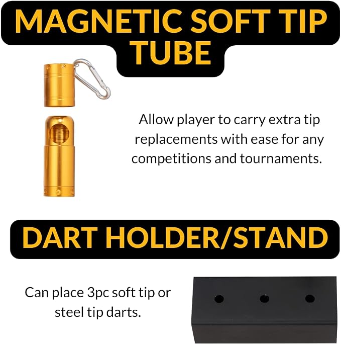 Deluxe Darts Tune up Kit Box | Flights, Sharpener, Shafts, O-Rings, Flight Savers, Accessories (10447-Deluxe)