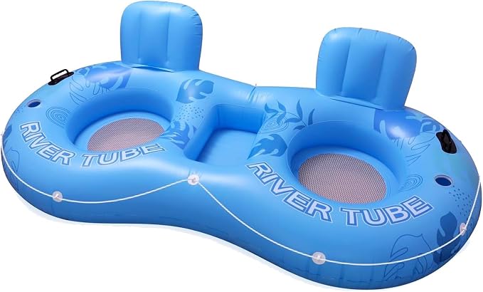 Inflatable Tanning Pool Lounger Float for 2 Person
