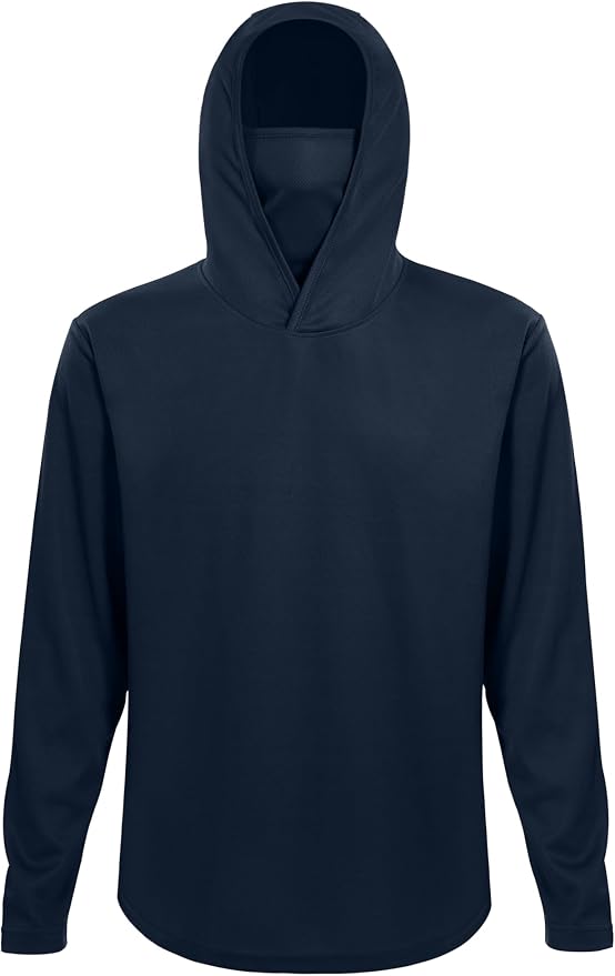 Mens Long Sleeve T-Shirts Casual Crew Neck Tee Shirt Summer Soft Running Swimming Cycling Fishing Tops