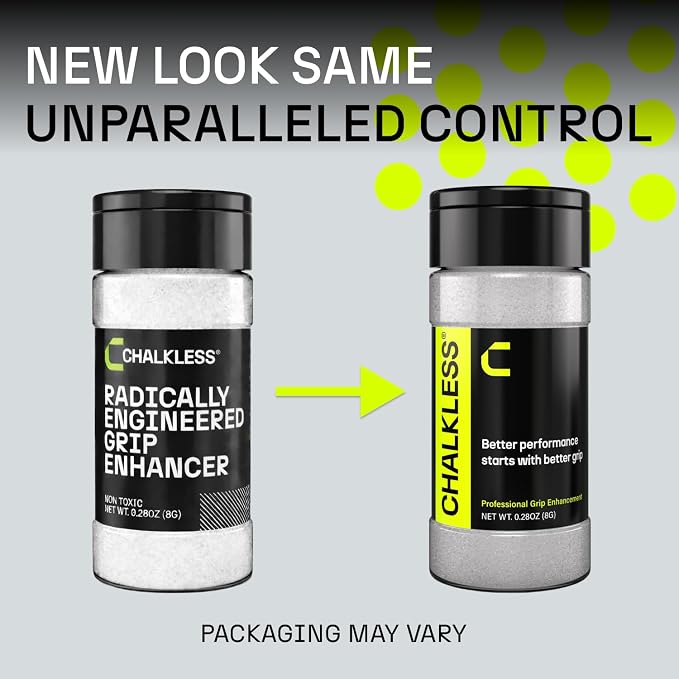 Chalkless Grip Enhancer - Premium Liquid Chalk Alternative & Less Mess Hand Chalk for Weightlifting, Powerlifting, Yoga, Gaming, Climbing, and More, Non-Toxic Long-Lasting & Reliable