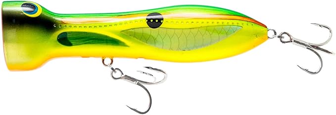Nomad Design Chug Norris 6” (150mm) Topwater Floating Popper Fishing Lure with BKK Hooks & Durable Diamond Armour, for Bluefin & Yellowfin Tuna, Cubera Snapper, & Roosterfish