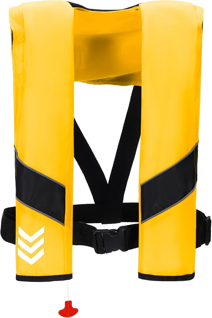 Automatic Inflatable Life Jackets for Adults Life Vests PFD Low Profile Load Capacity Up to 330lbs
