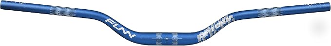 Funn Upturn High-Rise Mountain Bike Handlebar with Bar Clamp 31.8mm and Width 785mm, Durable and Lightweight Alloy Riser Handlebar for MTB and BMX Bike, Rise 55mm MTB Handlebar (Blue)