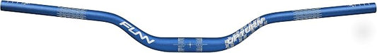Funn Upturn High-Rise Mountain Bike Handlebar with Bar Clamp 31.8mm and Width 785mm, Durable and Lightweight Alloy Riser Handlebar for MTB and BMX Bike, Rise 55mm MTB Handlebar (Blue)