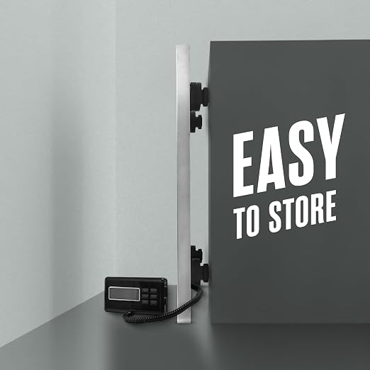 Houseables Shipping Scale, Platform Scale, Industrial, Heavy Duty, 1100 LB, Weight Machine for Luggage, Packages, Postal, Floor, Commercial, Package, Business, Weighing, Large Platform, Digital, 22x18