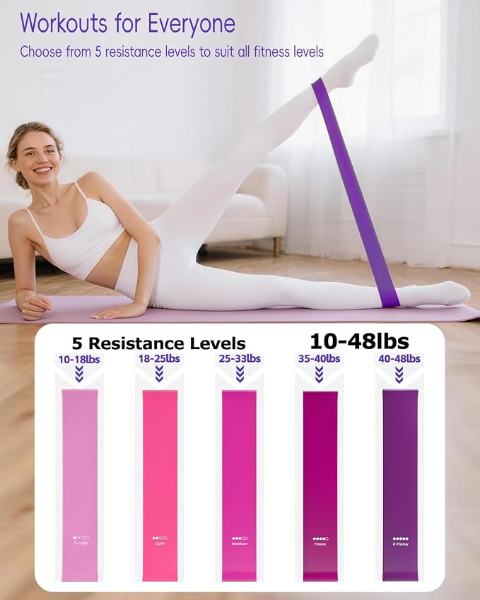 KABCON Pilates Kit for Home, Women Beginners Workout Essentials Set | 13" Ring, 9.8" Ball, Resistance Bands & Guide, 13/14/16 PCS Compact Pilates Equipment
