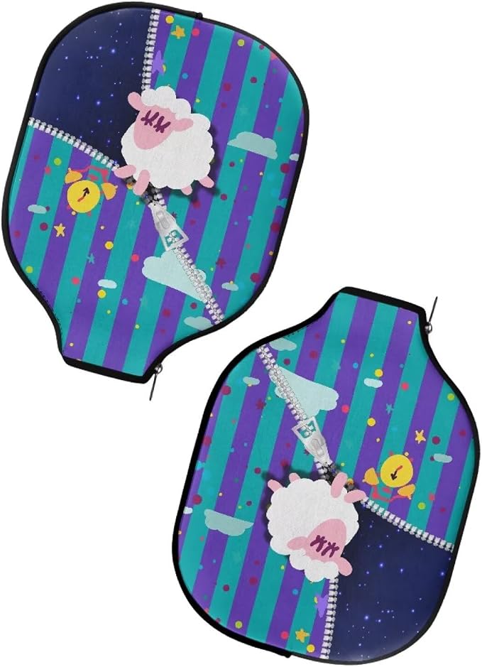Pickleball Paddle Covers Only for Men and Women Zipper Closure Protection and Decoration