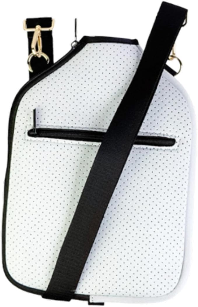 harayaa Paddle Cover Neoprene Racket Sleeve with Detachable Shoulder Strap Zipper Storage Bag Holder Case Suitable for Park Activities Home Communi