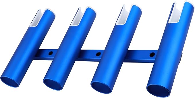 Aluminium Wall-Mounted Fishing Rod Holder for Boat, Garage & Marine - Holds Rods & Poles