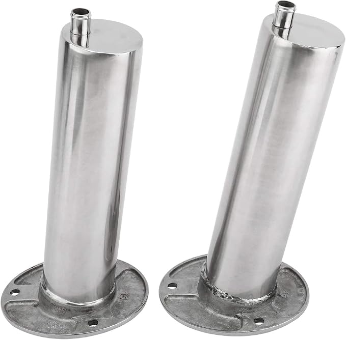 YaeMarine 4-Pack Heavy Duty Stainless Steel 316 Deluxe Rod Holders with Drain, Flush Mount Fishing Rod Pole Holders, 30 Degree /15 Degree/90 Degree