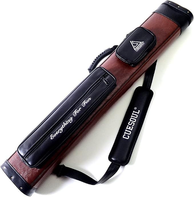 CUESOUL Soocoo Series 2x4/2x2 Hard Pool Cue Case -Holds 2 Cue Butt and 4 Cue Shafts,Four Color Available