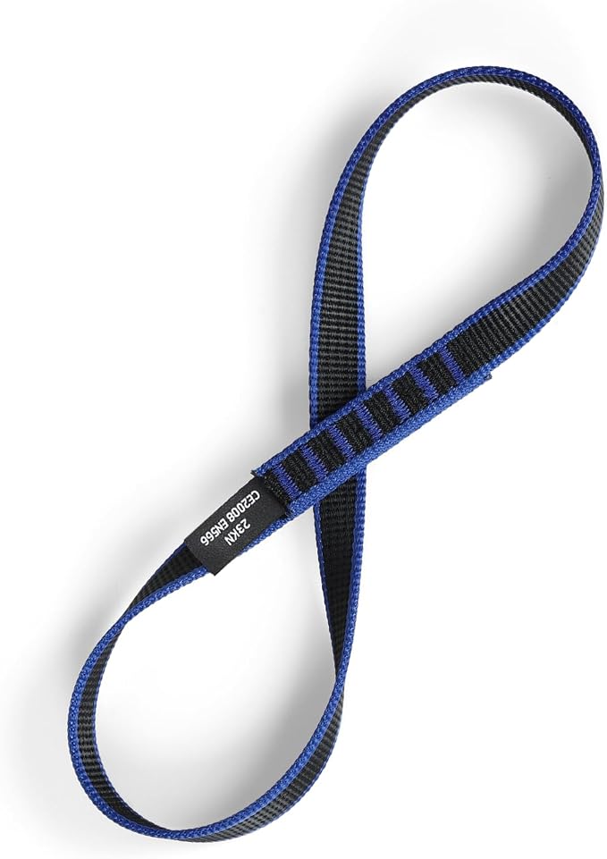 18mm Nylon Climbing Sling Runner 23KN CE2008/EN566 Certified - Webbing Straps for Outdoor Rock Climbing, Rappelling, Swing, Yoga Hammock etc