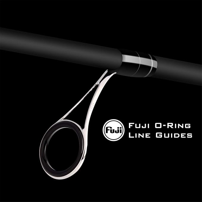 KastKing Perigee II Spinning & Casting Fishing Rods, Fuji O-Ring Line Guides, 24 Ton Carbon Fiber Casting and Spinning Rods - Two Pieces,Twin-Tip Rods