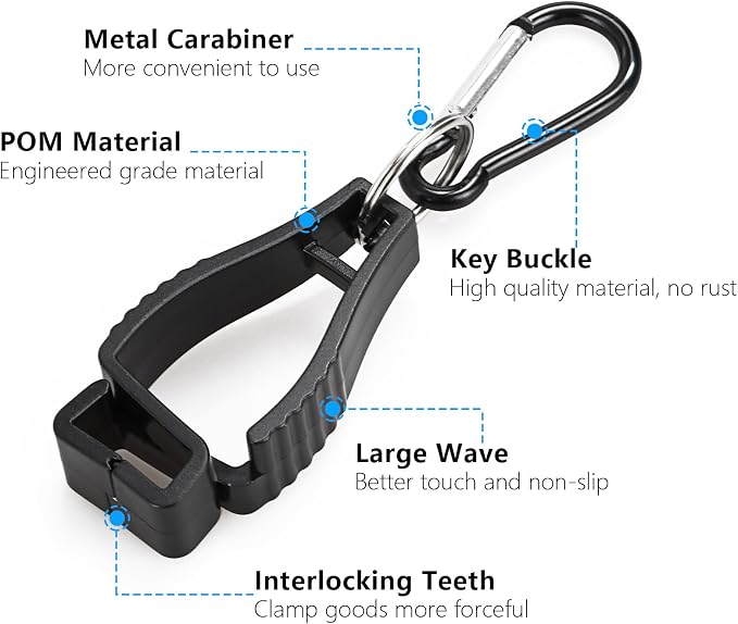 Glove Clips for Work Glove Holders, Glove Holder Clip Gloves Clip for Construction