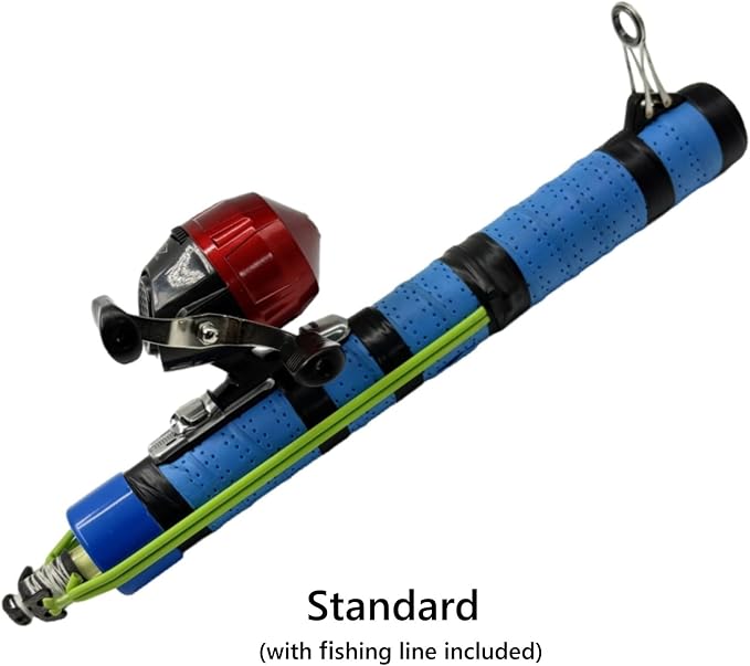 Fishing Catapult Rod Spincast Reel Portable Salt Fresh Water Gear | Upgraded Wrap Foam Grip, Anti-Slip & Freeze-Proof; Attach Sinkers to Hooks for Long Casting Distancer