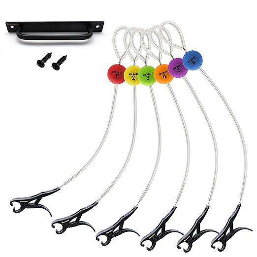 Cull Tags for Bass Fishing, Fish Culling System with 6 Color-Coded Tags and Buoy Keeper, No Puncture Style Tournament Bass Fishing Accessories Fishing Gear for Tournament Angler